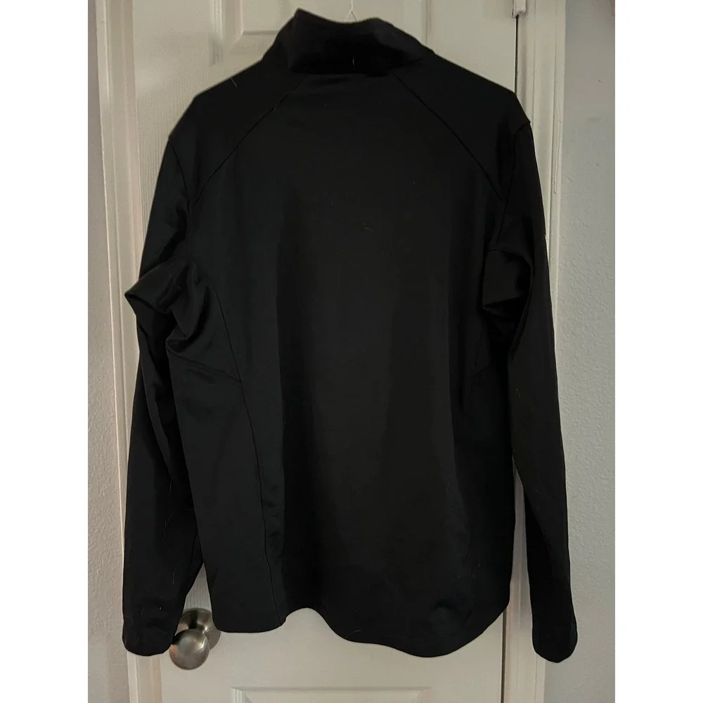 Eddie‎ Bauer Southwest Jacket Mens Large Full Zip Softshell Micro Fleece Black